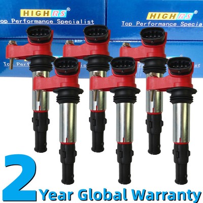 6x Ignition Coil for Alfa Romeo 159 Brera JTS Spider 3.2L Saab 9-3 2.8L Turbo V6