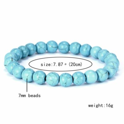 7 Chakra Beaded Healing Natural Lava Stone Bracelets Hematite Diffuser Yoga Gift