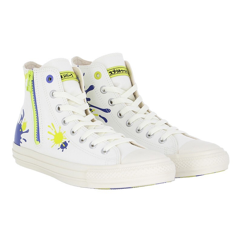 Pre-owned Converse X Splatoon3 Collabo Sneakers All Star Z Hi White 5in-10in Japan