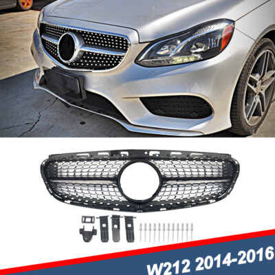 Diamond Style Grille Front Bumper Grill For Mercedes-Benz W212 E-Class 2014-2016