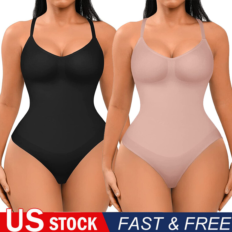 Women Full Body Shaper Tank Tops Tummy Control Bodysuits Sculpting Shapewear 
