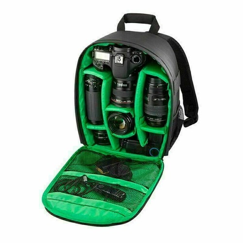 US Waterproof DSLR Camera Backpack Shoulder Bag Travel Case For Canon Nikon Sony