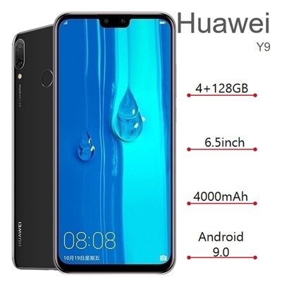 Unlocked Huawei Y9 2019 128GB 6.5-inch Global ROM Multi-Language Smartphone