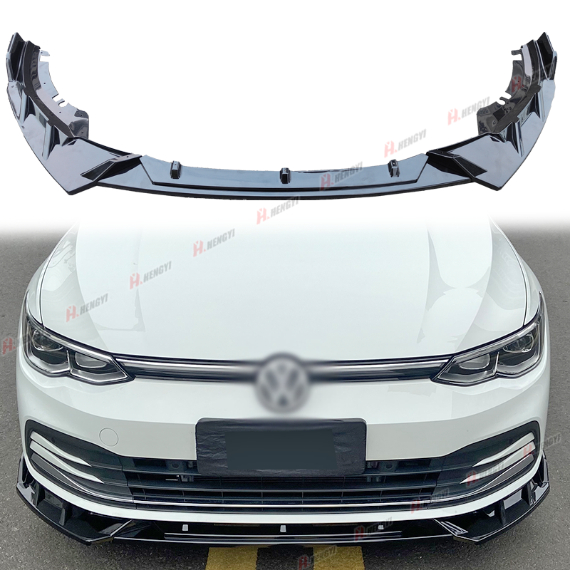 Mk8 / Gti 2020+ Gloss Black Front Lip Chin Bumper Body Kits