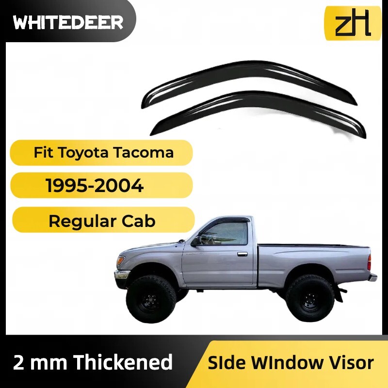 Fits for 95-04 Toyota Tacoma Regular Cab Window Visor Sun Rain Deflector Guard