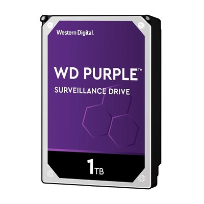 O-Western Digital WD 1TB Purple Surveillance Hard Drive 5400RPM 64MB AllFrame 4K