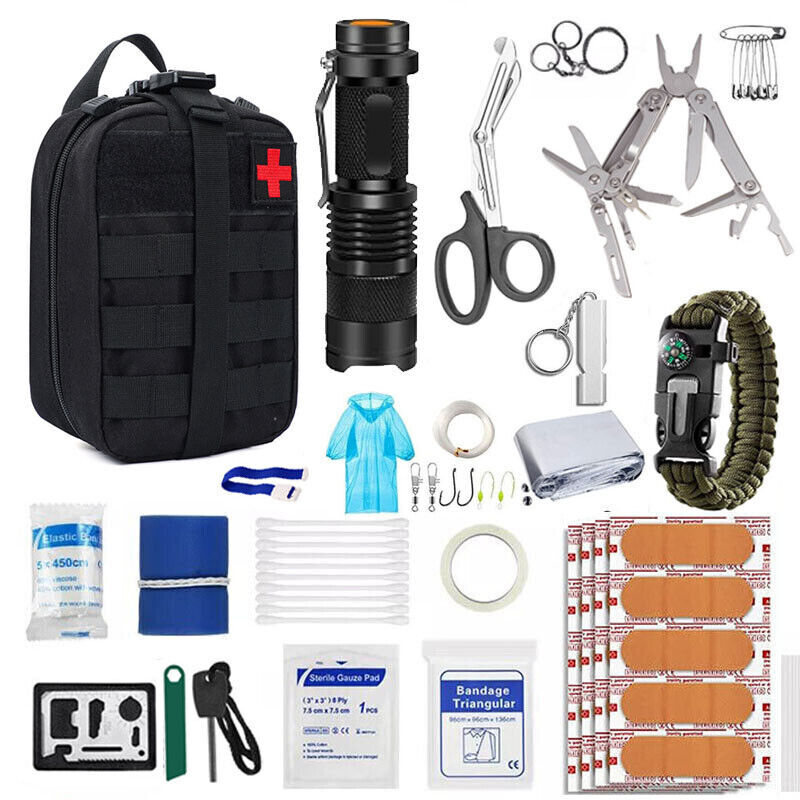 Tactical Trauma First Aid Kit Home Emergency Medical Supplies RV Kit IFAK EMT