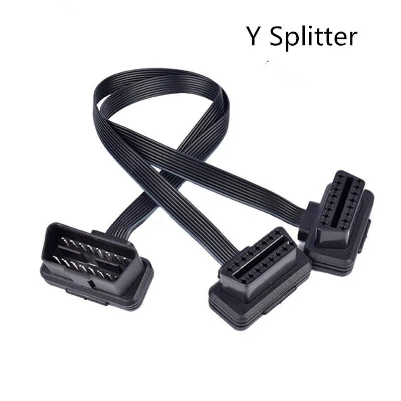 OBD2 16 pin Y splitter extension cable 30cm