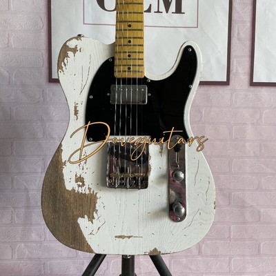 TL Heavy Vintage Relic White Electric Guitar Chrome Hardware HS Pickups for Sale