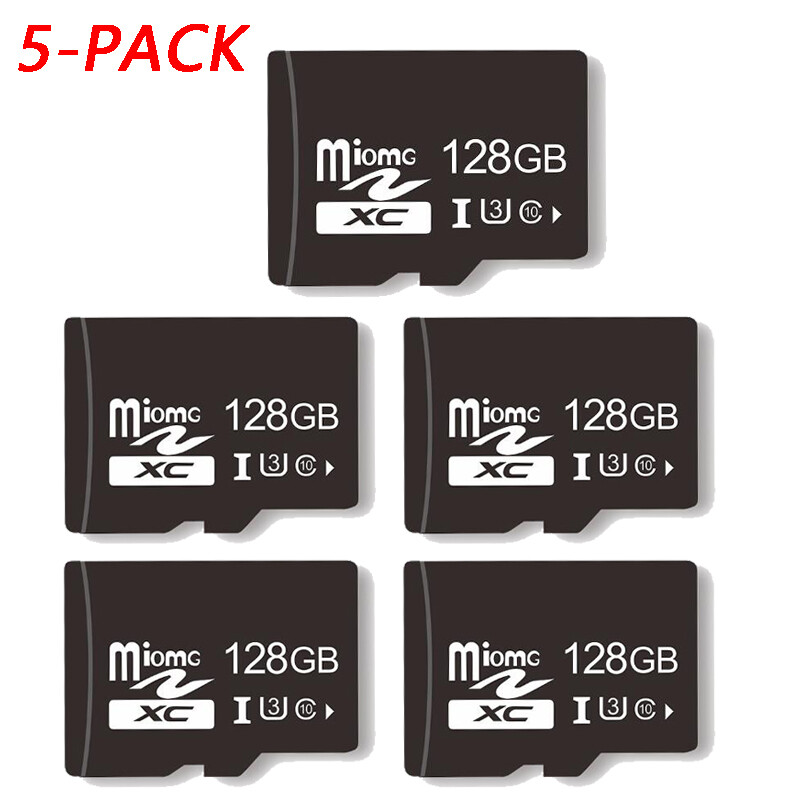 128GB Micro SD Card 5-Pack For Full HD Video Surveillance Security Camera USA