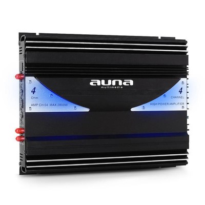 (B-WARE) 4 3 2 KANAL AUTO VERSTÄRKER CAR HIFI LED ENDSTUFE 2800W HIFI AUDIO SOUN