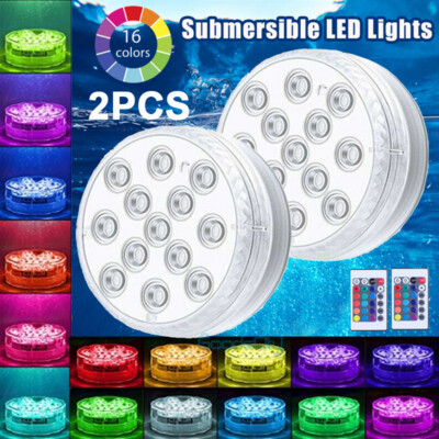 2/4 Luces Para Piscinas RGB Led Sumergibles Luces Para Fuentes Subacuaticas Pool