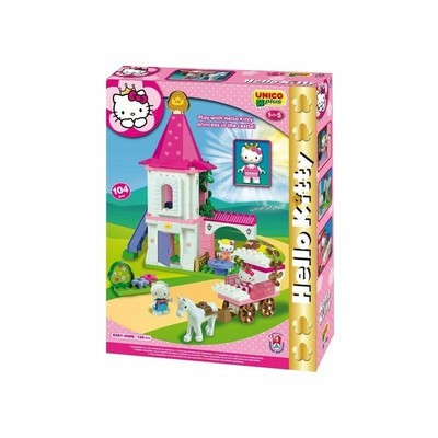 UNICO PLUS   Hello Kitty  CASTLE  ,104 pcs  