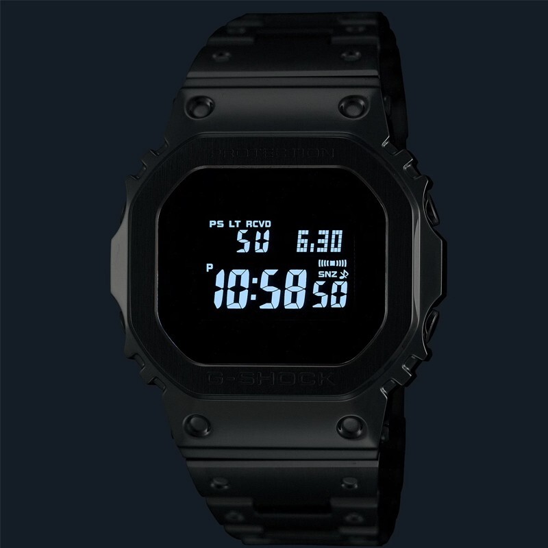 Pre-owned Casio G-shock Digital Full Metal Blue Dial Men's Watch Gmwb5000d-2