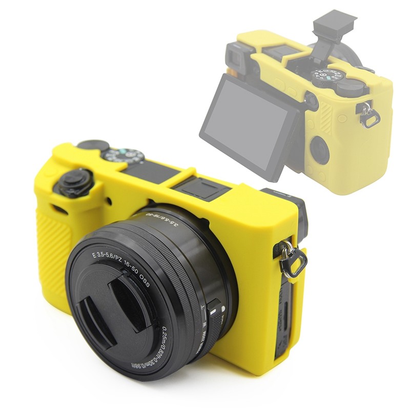 ️ Silicone Skin Case Armor Bag Camera Cover Protector For Sony A6100