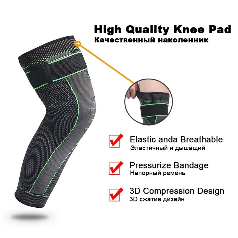 Leg Support Brace With Strap Thigh High Compression Sleeve Socks Pain Relief 1PC