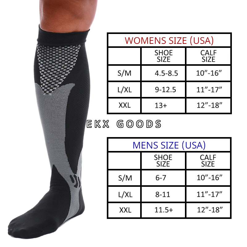 Compression Socks Stockings Womens Mens Knee High Medical 20-30 mmHG S/M - XXL