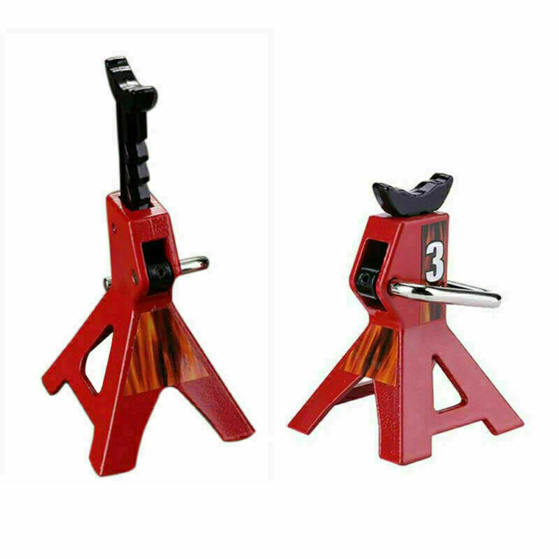 Toy Metal Jack Stands Repairing Tool For 1/10 RC Car Axial SCX10 Wraith TRX4 D90