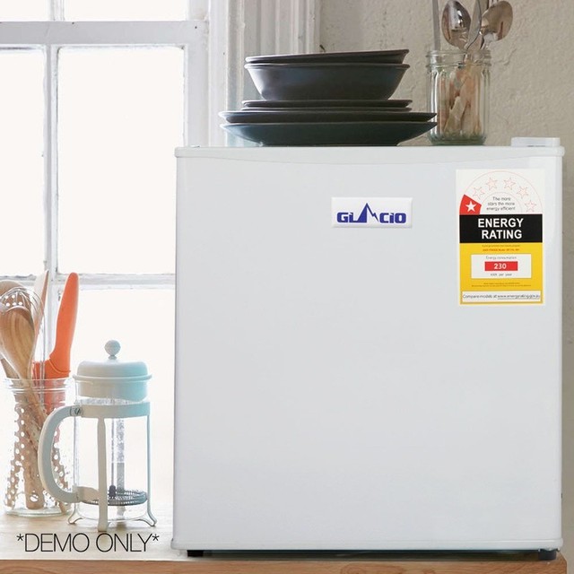 NEW 2 In 1 Portable Bar Fridge & Freezer in White 48L