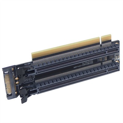 PCI-Express 4.0 x16 1to 2 Gen4 Gen3 Split Card PCIe-Bifurcation x16 to 8x8