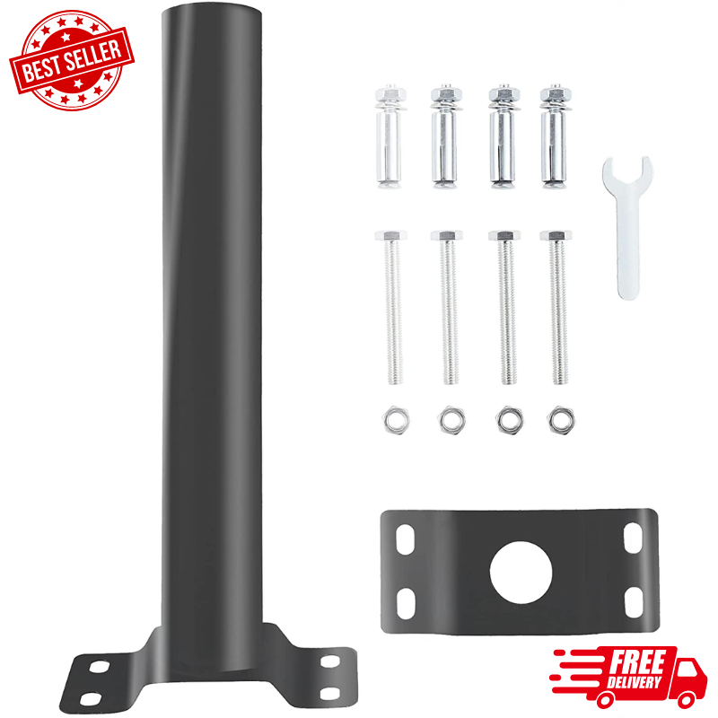 Mounting Bracket Extension Arm Pole for Solar Street Light Wall & Pole Mounted