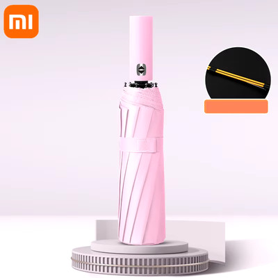 Xiaomi 24 Bone Solid Color Automatic Umbrella Light Collapsible Large Format Out