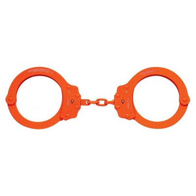 Peerless Model 752C Oversized Chain-Linked Colored Handcuffs & Keys, Orange