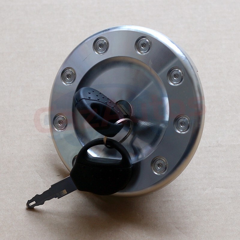 ALLOY FUEL GAS FILLER CAP TANK LID LOCK WITH KEYS FOR PEUGEOT 206 & 206+