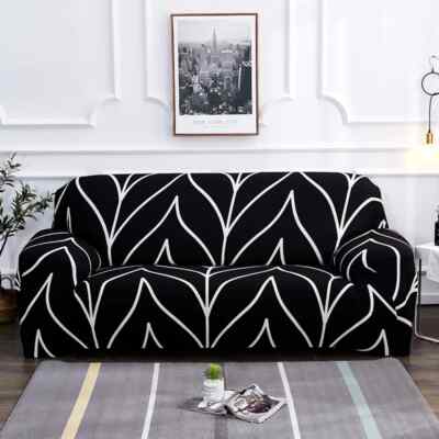 Elastic Sofa Slipcovers Modern Sofa Cover Corner Chair Protector 1/2/3/4 Seater