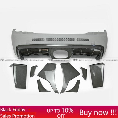 For Mini Cooper S F56 TP Style Carbon+FRP Wide Body kit Rear Bumper (S Only)
