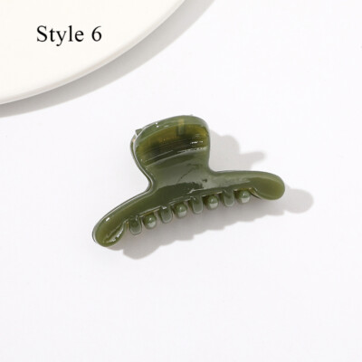 Hair Accessories 4cm Acrylic Plastic Shark Clip Geometric Hair Clip Barrette 