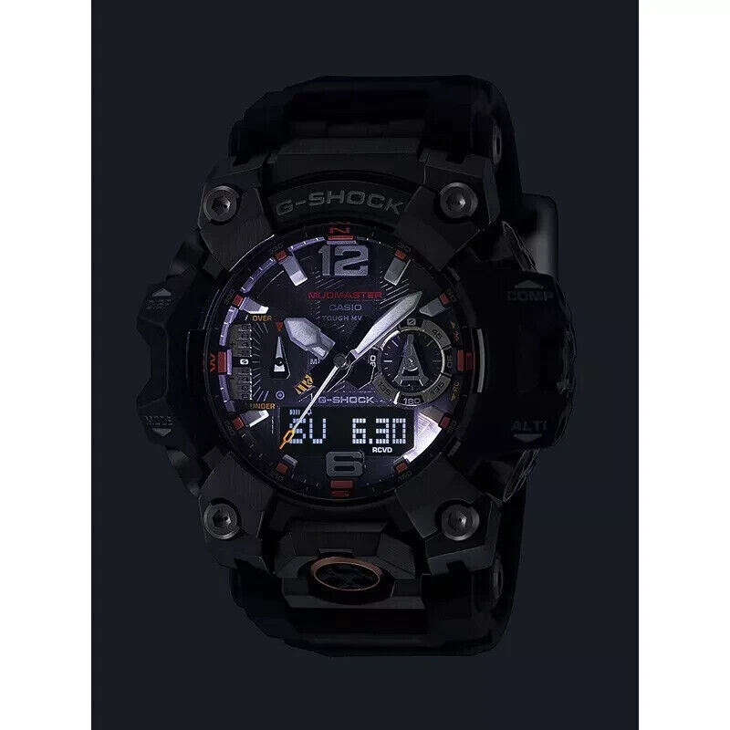 Pre-owned Casio G-shock Gwg-b1000ec-1ajf Mudmaster Emergency Color Solar Radio Men Watch