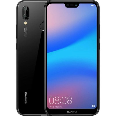 Huawei P20 Lite Midnight Black Dual Sim 4/64GB 5.84 Kirin659 16MP Phone By FedEx
