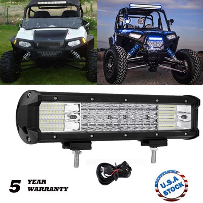 For Can-am Maverick X3 DS RS MAX QUAD Row 12''inch 1128W LED Light Bar Offroad