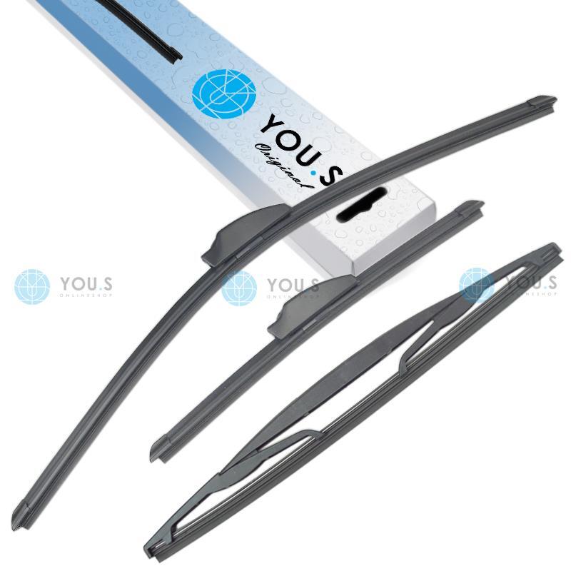 YOU.S Original SCHEIBENWISCHER SET VORNE + HINTEN für NISSAN NOTE E11 E12