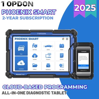 2025 TOPDON Phoenix Smart Intelligent Auto ECU Online Programmer Coding Tablet