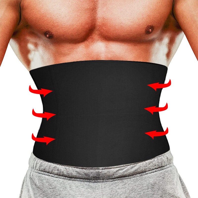 Men Tummy Tuck Belt Abdomen Girdle Slimming Waist Trainer Fat Burner Body Shaper