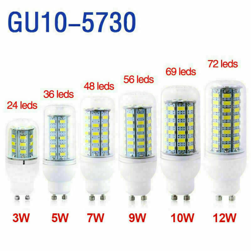 4 PACK LED Light Bulb E27 B22 E14 G9 GU10 SMD5730 High Bright LED Corn Bulb Lamp