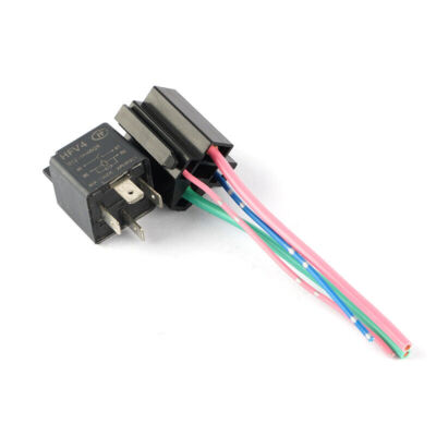 1Pce   HFV4-012-1H4SGR Power Relay 12VDC 4Pins 40A WIth AVK01-4P Cable #A6-22