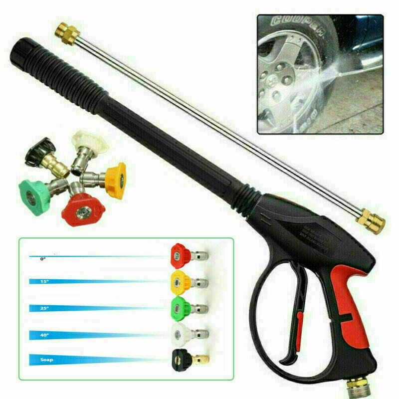 Alta presi&oacute;n 4000PSI Car Power Washer Gun Spray Wand Lance Nozzle Hose Kit M22