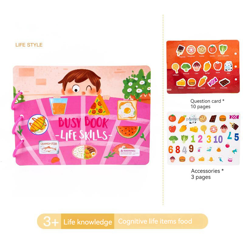 Newest Kid Busy Board Travel Montessori Quiet Book Sensory Toys Farm Theme US