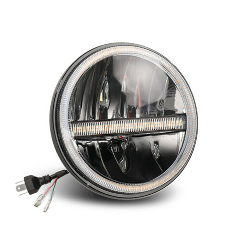 7inch Round LED Headlights Hi/Lo Beam For Jeep Wrangler JK LJ TJ CJ /For Dodge