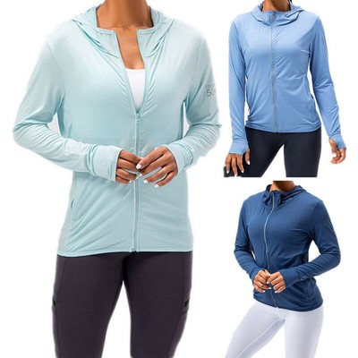 Women UPF 50+ Sun Protection UV Jacket Hiking Fishing SPF Sh