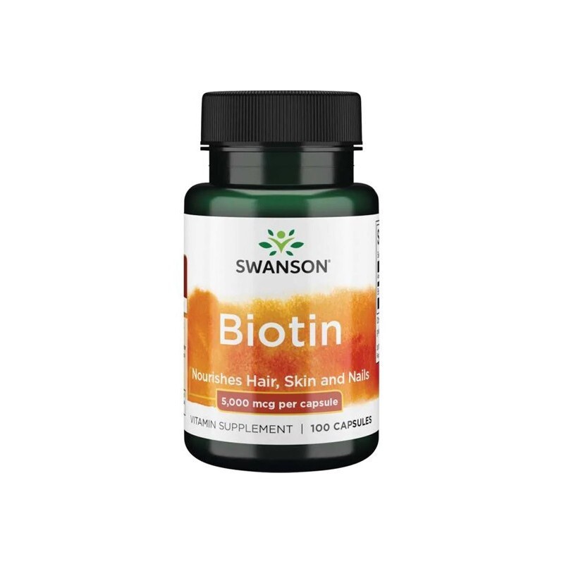 Swanson Biotine 5000 Mcg, 100 GÃ©Lules