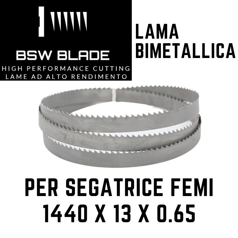 Lama A Nastro 1440x13x0.65 Per Segatrice Femi 784xl 784