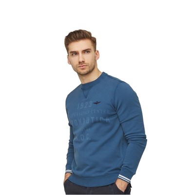 Толстовка Aeronautica Militare Crew-Neck FE1575 Pilot Aoc Синяя C2021 Размер L