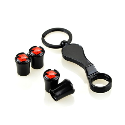 Auto Radkappe Reifen Ventile Schraubenschlüssel Keychain Staubschutz für Suzuki