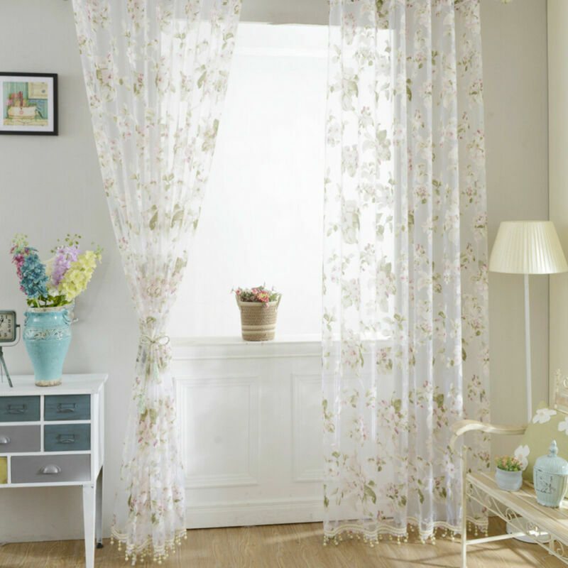 2*1m Orchidee Gardinen Fenster Bildschirm Fenster Gaze Tür