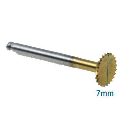 Dental Saw Disk Sharp Ultra Thin Bone Cutting Wheel Disc High Hardness Golden7mm
