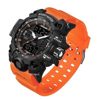 SANDA Luxus Herren Sportuhr G-Stil Analog Digital Chronograph 50m wasserdicht